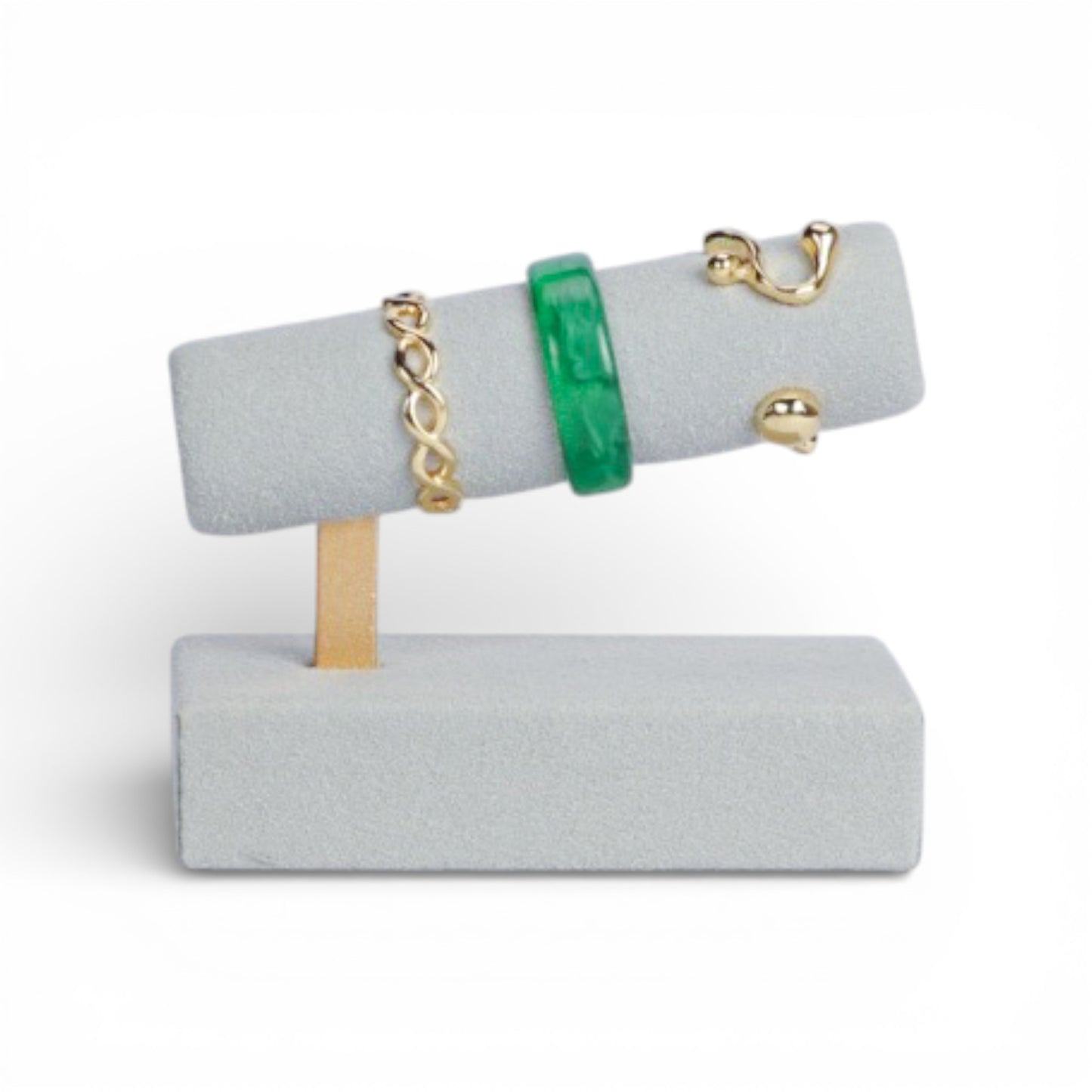 Micro Fabric Cylindrical Ring Display Stand