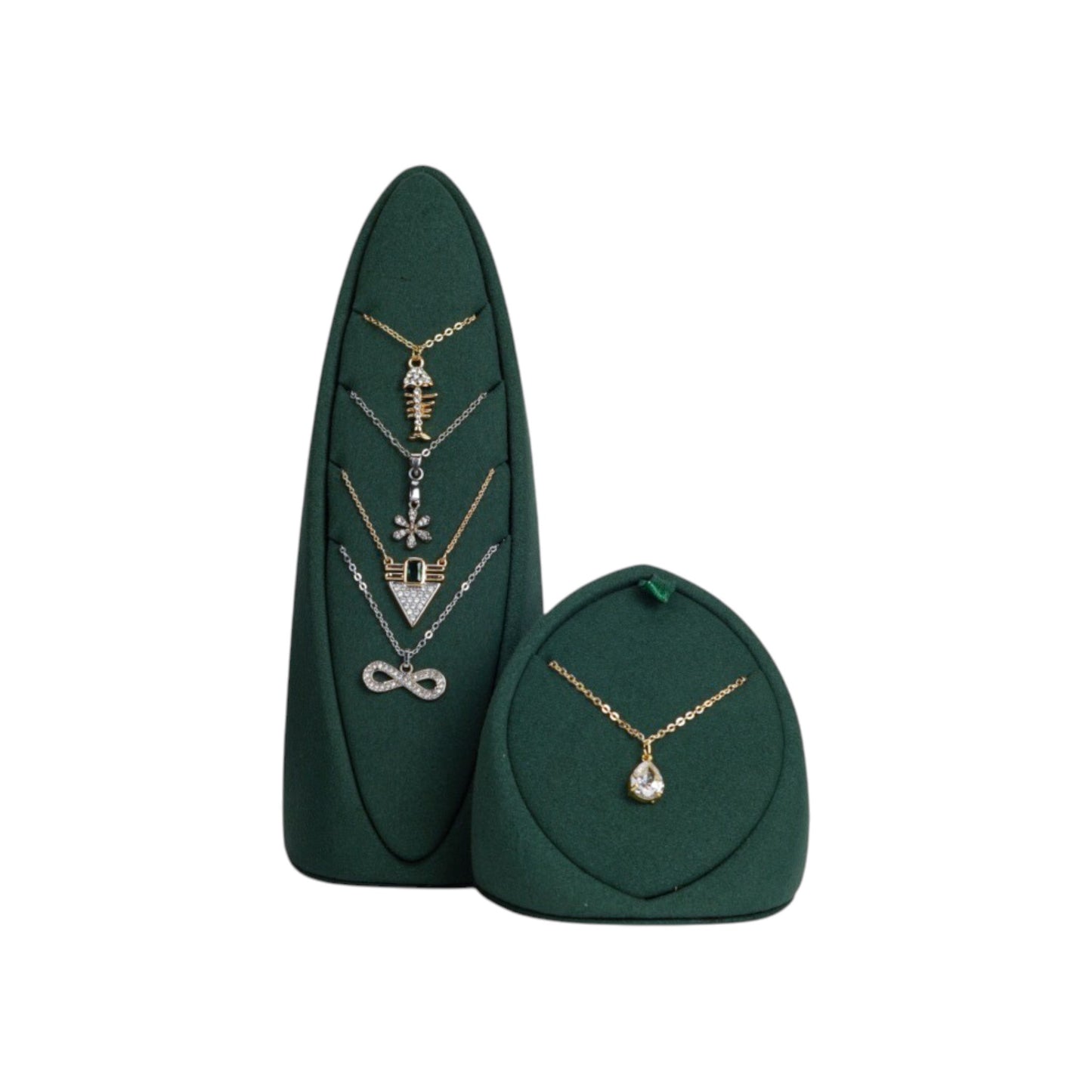 Sculptural Micro Fabric Necklace Display Stand