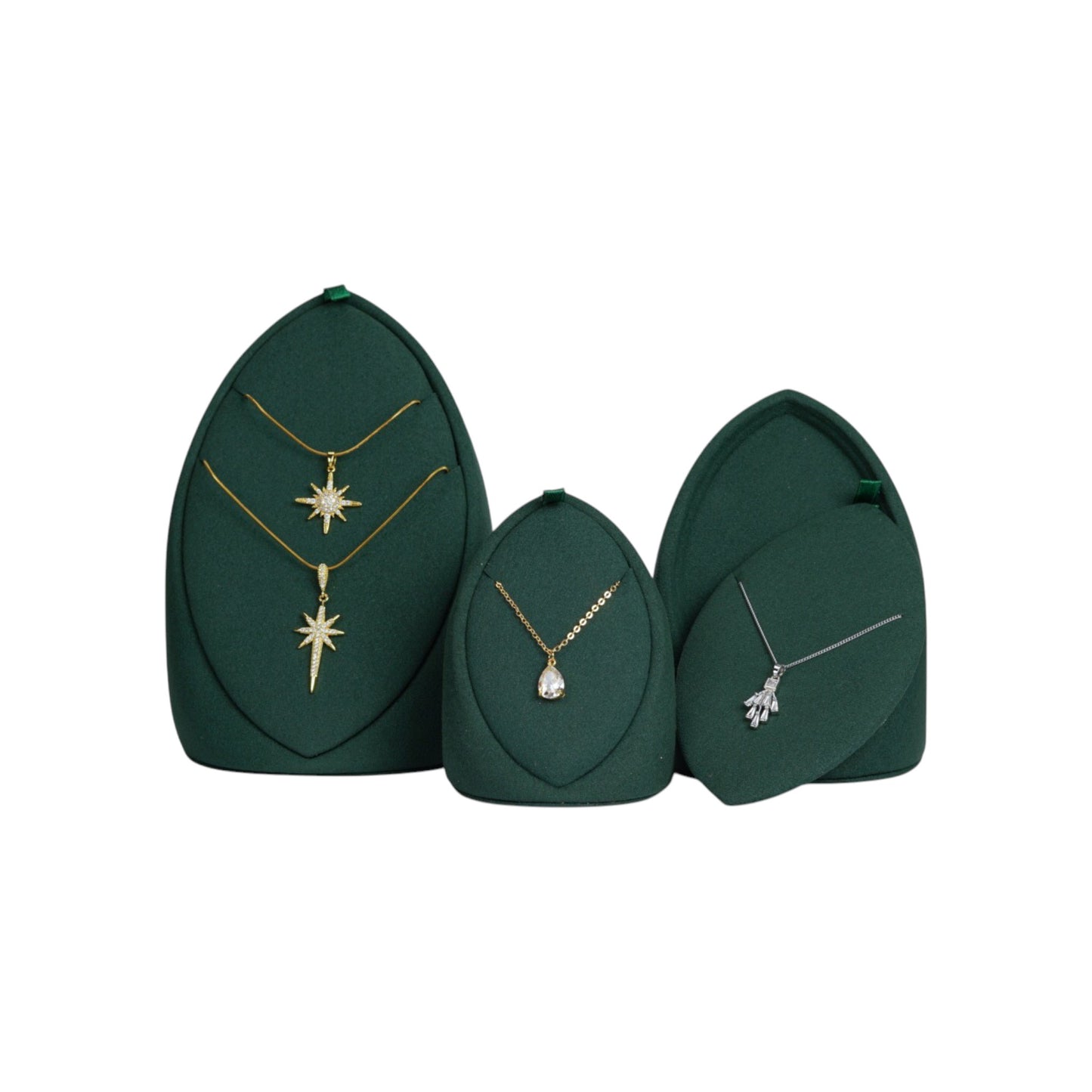 Sculptural Leaf Necklace Display Stand – Micro Fabric