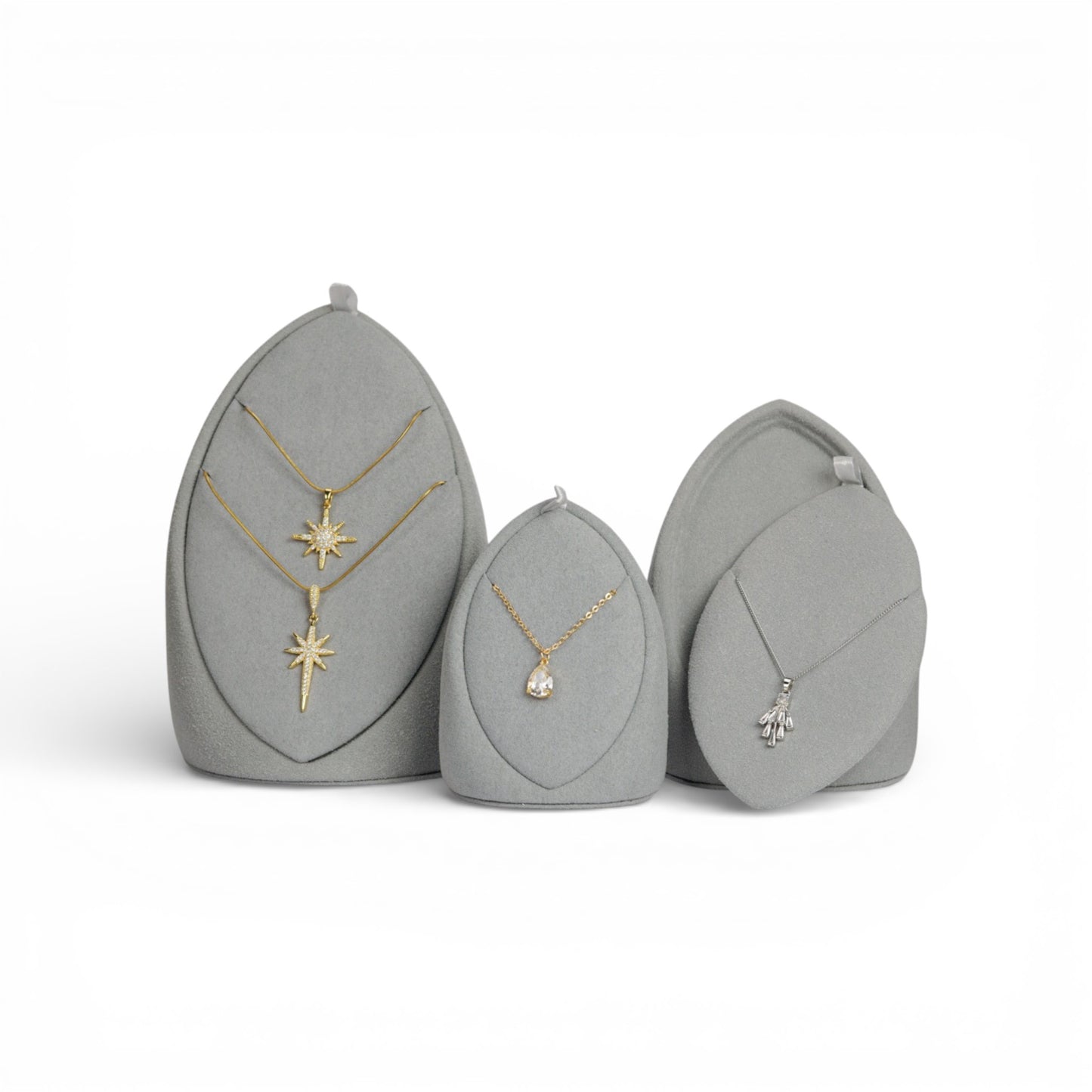 Sculptural Leaf Necklace Display Stand – Micro Fabric