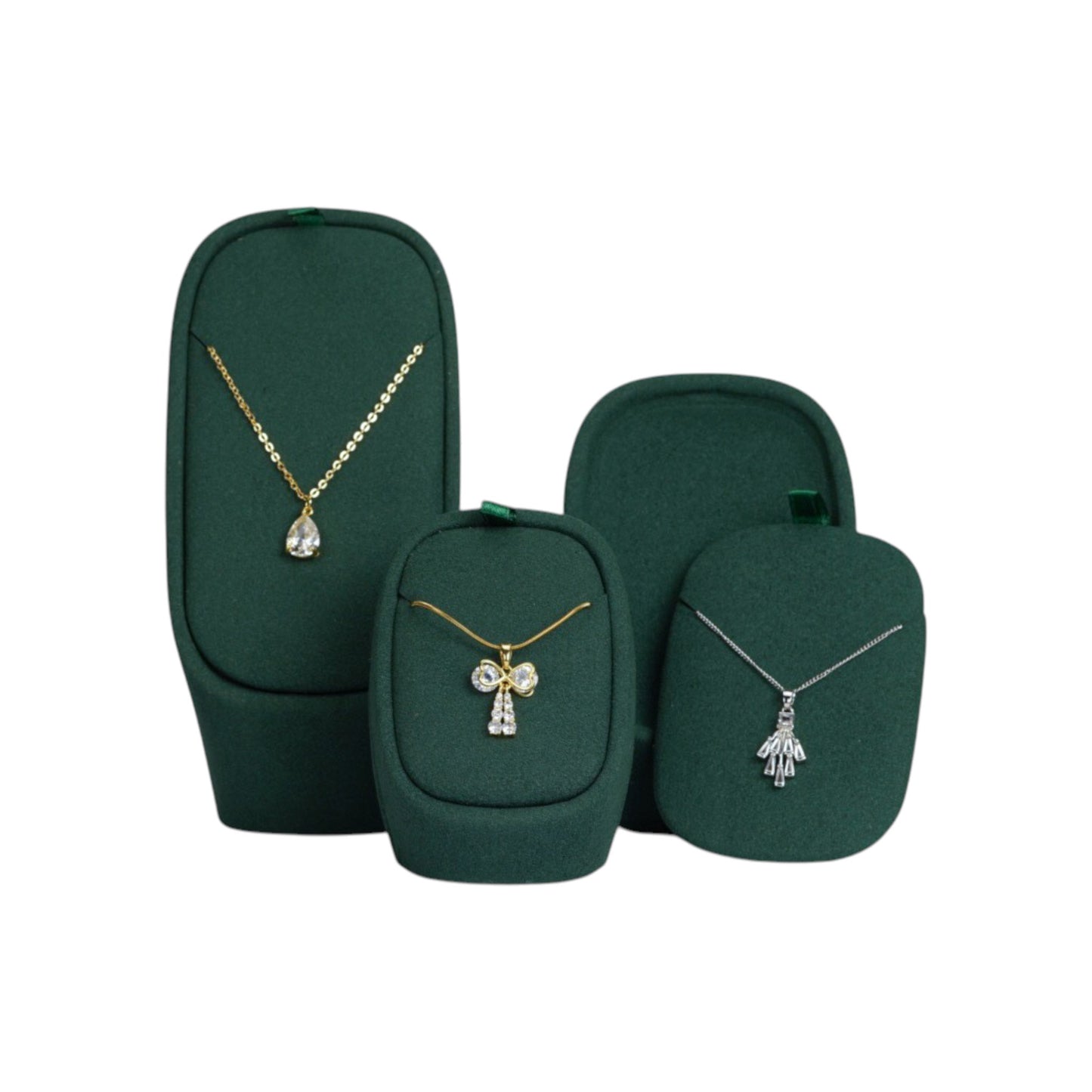 Rounded Form Micro Fabric Necklace Display Stand