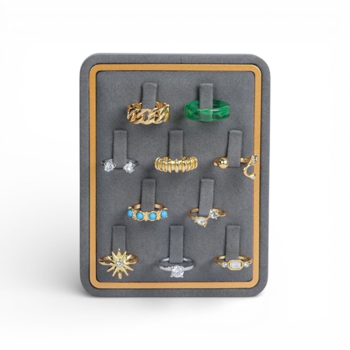 Displora Gold Frame Ring Display