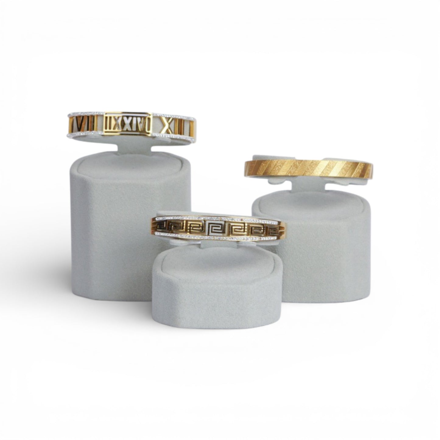 Micro Fabric Bracelet Holder – Hexagonal Pillar Form (Single Piece)