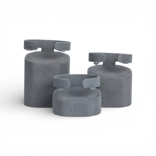 Micro Fabric Bracelet Holder Set – Hexagonal Pillar Form (3 Pieces)