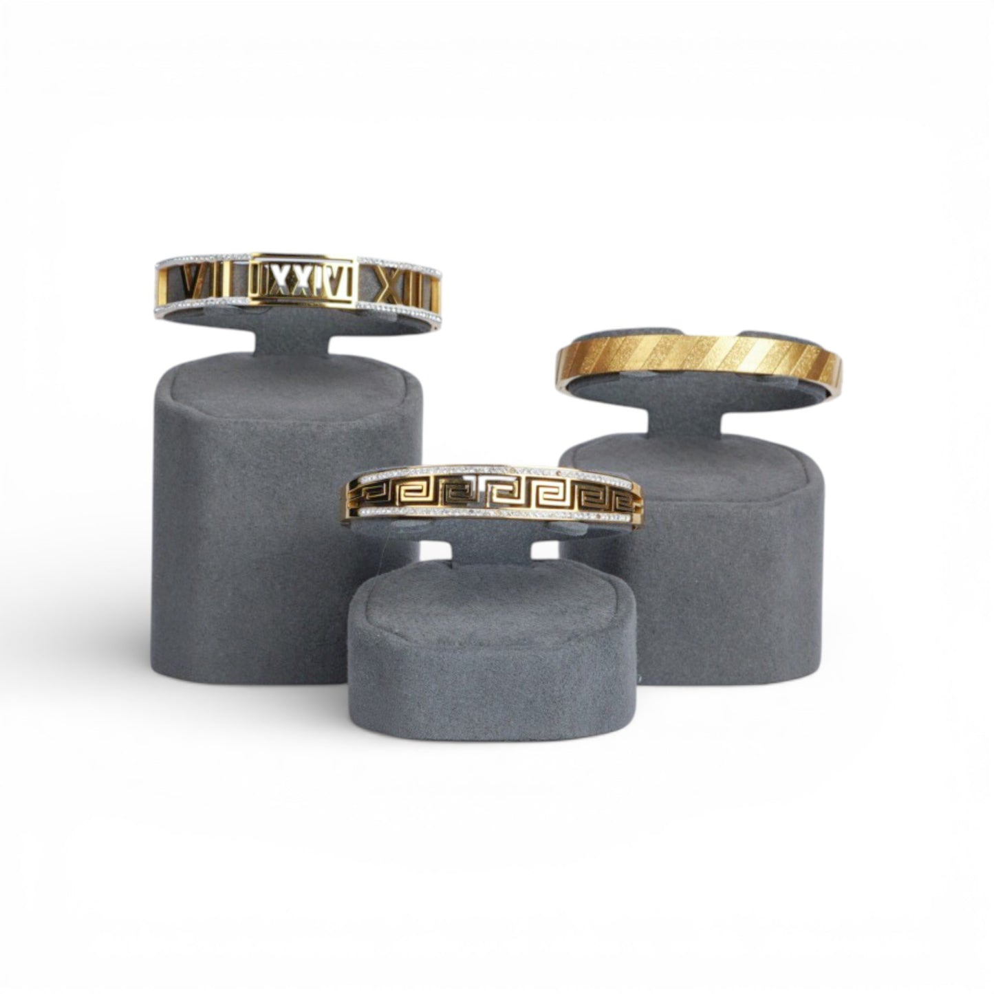 Micro Fabric Bracelet Holder – Hexagonal Pillar Form (Single Piece)