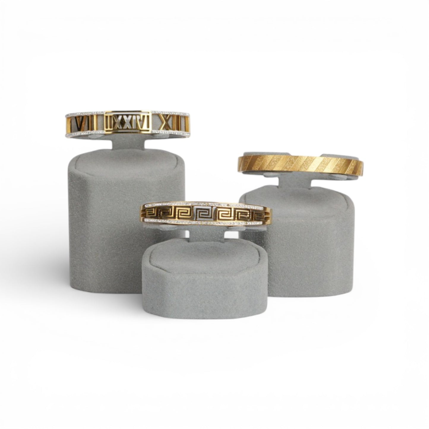 Micro Fabric Bracelet Holder – Hexagonal Pillar Form (Single Piece)