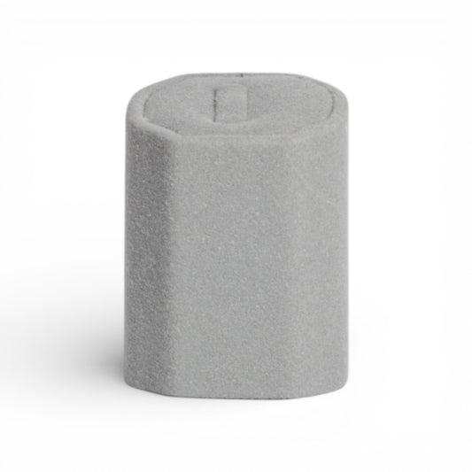 Micro Fabric Ring Holder – Hexagonal Pillar Form (Single Piece)