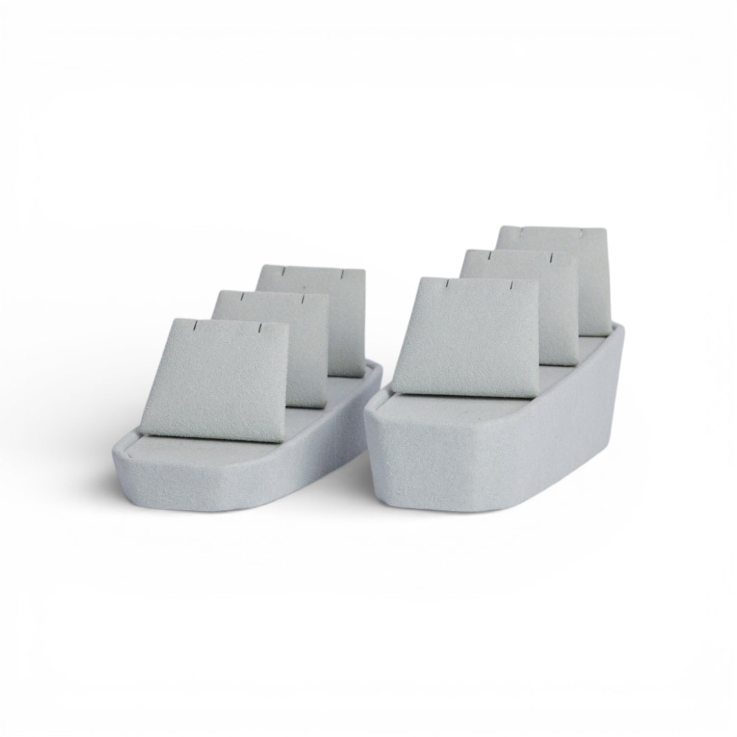 Micro Fabric Necklace Display Set – Stepped Rising Form