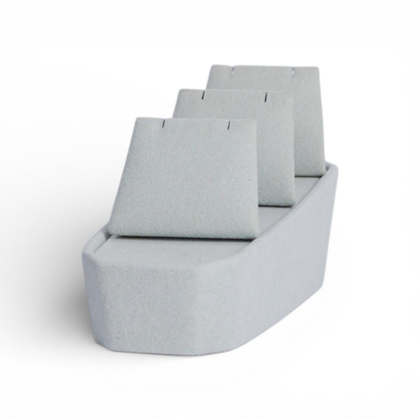 Micro Fabric Necklace Display Set – Stepped Rising Form