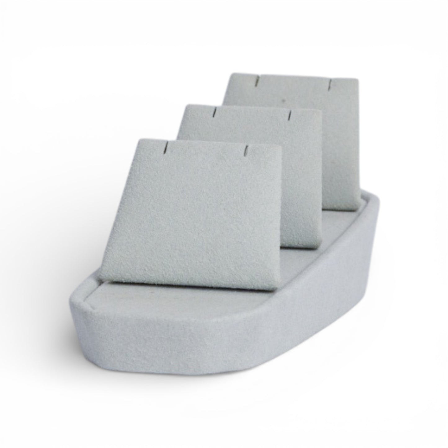 Micro Fabric Necklace Display Set – Stepped Rising Form