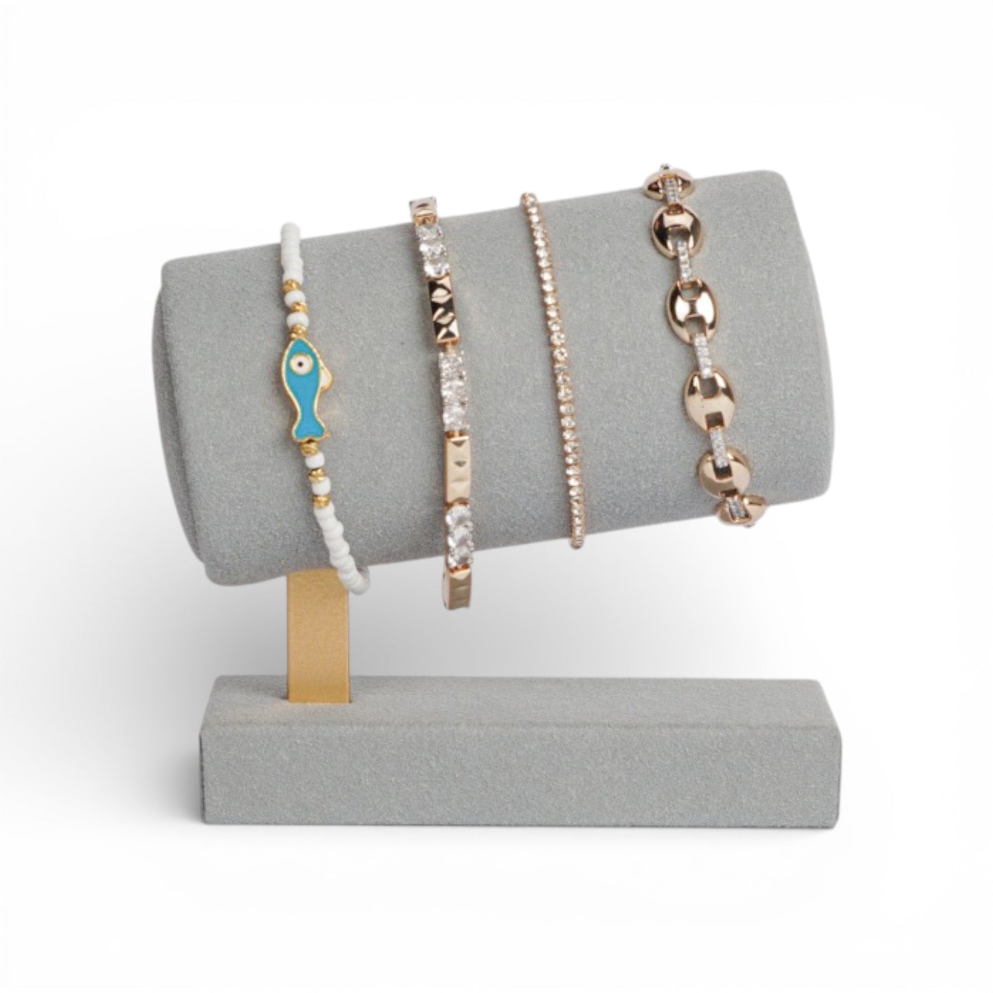 Micro Fabric Cylindrical Bracelet & Watch Display Stand